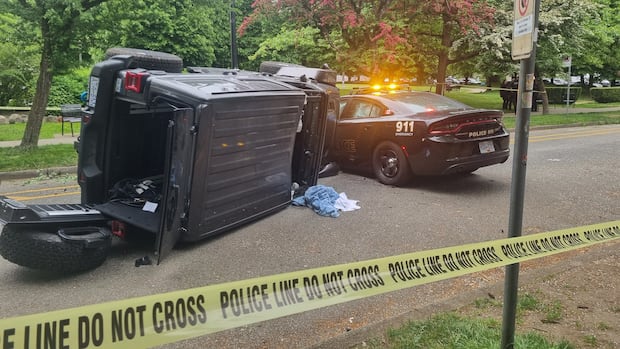 Senior in critical condition after alleged vehicle ramming in Vancouver's West End: police